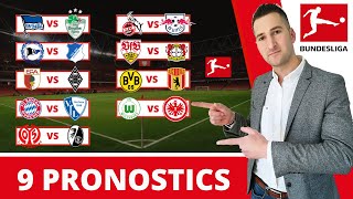 Pronostic Foot ALLEMAGNE  Mes 9 PRONOSTICS  Bundesliga [upl. by Awe]