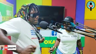 Watch🔥 Stonebwoy x Spice Official hot Freestyle session on Okay FM 🇬🇭🇯🇲 [upl. by Badger8]