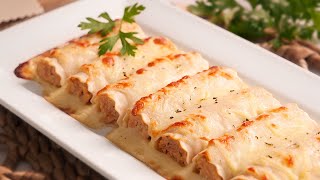 Canelones de Pollo fáciles y deliciosos [upl. by Nahtam]