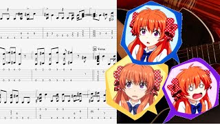 Kimi ja Nakya Dame Mitai  Gekkan Shoujo Nozakikun Op Fingerstyle Guitar Tabs [upl. by Chemash]