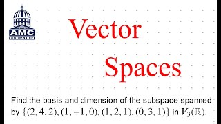 Finding Basis and Dimension  EXAMPLE EXPLAINED [upl. by Piefer284]