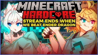 【MINECRAFT HARDCORE】stream ends when we beat ender dragon【Dokibird】 [upl. by Hujsak]