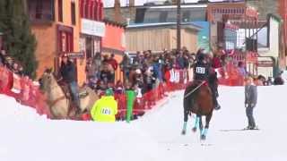 5th Annual Skijoring Competition  Silverton Colorado [upl. by Eyt201]