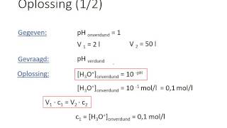 N3J2P2L5 3 pH berekeningen bij verdunningen [upl. by Allix]