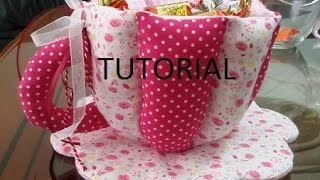 TAZZA IN STOFFA TUTORIAL [upl. by Arakawa]