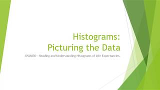 Histograms of World Bank Life Expectancy Data [upl. by Reeba820]