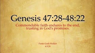 Genesis 47284822  Commendable Faith [upl. by Ardene]