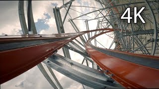 Storm Chaser between the rails onride reverse 4K POV Kentucky Kingdom [upl. by Eceinahs]