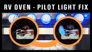 Furrion RV Oven Pilot Light Not Staying Lit Fix  Two Methods [upl. by Emelin685]