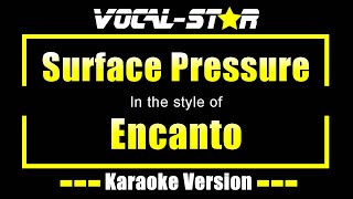 Surface Pressure Karaoke  Encanto Karaoke Version [upl. by Stannwood]