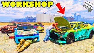 Franklin Build another SHOWROOM and WORKSHOP in Los Santos and UPGRADE MOST RARE CARS in GTA 5 [upl. by Wynn]