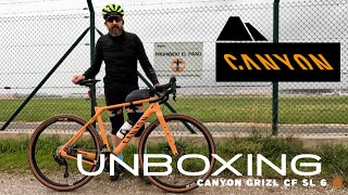 Unboxing Canyon Grizl CF SL 6  Gravel amp Bikepacking [upl. by Avert331]