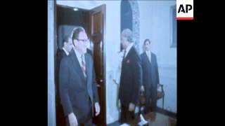 SYND 1 11 74 KISSINGER ARRIVES TO PAKISTAN AND MEETS BHUTTO [upl. by Aloisia]