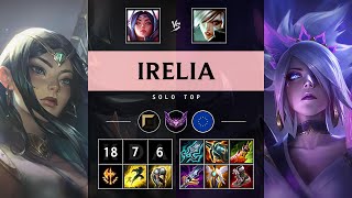 Irelia Top vs Riven Triple Kill Legendary  EUW Master Patch 1421 [upl. by Shutz]