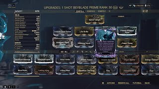 Warframe GLAIVE PRIME BUILD NUKE BUILD [upl. by Anaujait]