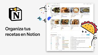 Organiza tus recetas en Notion [upl. by Odnuges677]