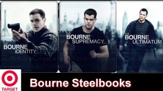 The Bourne Trilogy Target Exclusive Bluray Steelbooks Unboxing Identity Supremacy Ultimatum [upl. by Caro670]