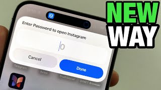 How To Lock Apps on iPhone iOS 18 App Lock with Face ID and Passcode [upl. by Leupold]