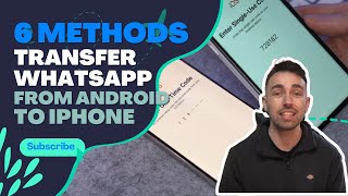 6 Methods to Transfer WhatsApp from Android to iPhone [upl. by Delmer]