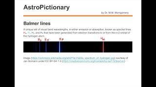 Balmer lines [upl. by Romola513]