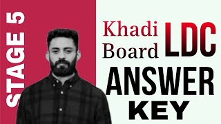 KHADI BOARD LDC ANSWER KEY STAGE 5 khadiboardldc answerkey [upl. by June]