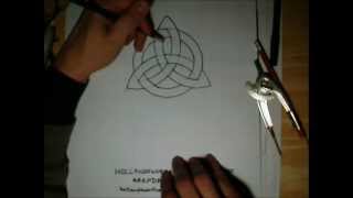 How to Draw Symbols  Triquetra Trinity Knot [upl. by Amaris]