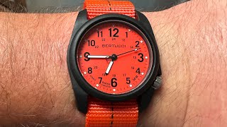 Unboxing and Overview Bertucci DX3 Plus Blaze Orange Field Watch [upl. by Eceertal228]