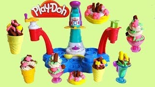 Play Doh Magic Swirl Ice Cream Shoppe Unboxing [upl. by Earl]