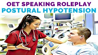 OET SPEAKING ROLE PLAY  SYNCOPE POSTURAL HYPOTENSION  MIHIRAA [upl. by Mcgannon518]