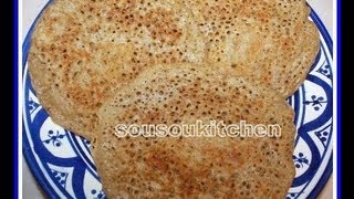 Crepes marocaines Lemkhenfer المخنفرMoroccan PancakesSousoukitchen [upl. by Anor307]