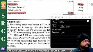 CREATION OF FINANCIAL STATEMENTS ADJUSTMENTS  CLASS 11 MP BOARD  202324   10 [upl. by Wesa]