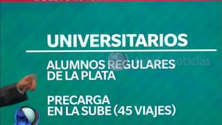 Boleto estudiantil gratuito  Telefe Noticias [upl. by Strang]