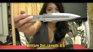 Review of the Military Ziel Throwing Knife  Beginners Tip [upl. by Anema656]