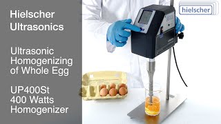 Egg Homogenization  Ultrasonic Homogenizing amp Pasteurization  400 Watts Sonicator [upl. by Okia]