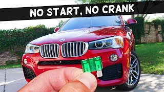 Why BMW Does Not Start Does Not Crank BMW X3 X4 2010 2011 2012 2013 2014 2015 2016 2017 2018 [upl. by Bonis]