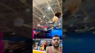 Trampoline park so beautiful ❤️🤩trending trampoline sports flip funny minitrampoline ytshort [upl. by Berkow]