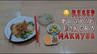 RESEP MIE AYAM BANGKA MAKNYUUUSSS [upl. by Lucas]