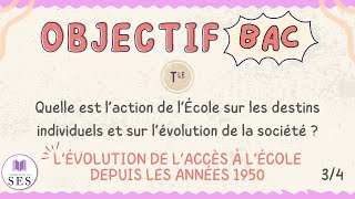 BAC Cours École  Les évolutions de laccès à lÉcole [upl. by Paige873]