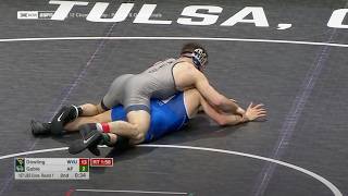 consi 157lbs Caleb Dowling West Virginia vs Brooks Gable Air Force [upl. by Cud]