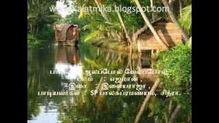 Aalappol Velappol Tamil Karaoke For Male Singers [upl. by Wadlinger]