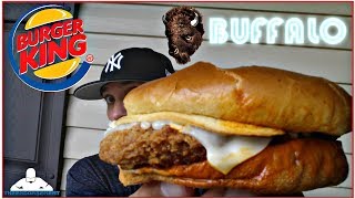 BURGER KING® CRISPY BUFFALO CHICKEN MELT REVIEW [upl. by Mehitable]