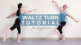 Waltz Turn Tutorial for Beginners [upl. by Hanako]