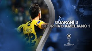 GUARANÍ vs SPORTIVO AMELIANO  HIGHLIGHTS  CONMEBOL SUDAMERICANA 2023 [upl. by Aihsit655]