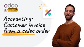 Customer invoice from sales order  Odoo Accounting [upl. by Sorvats]