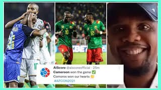 CAMEROON BEATS COMOROS  Chaker Alhadhur Saves Aboubakar goal [upl. by Annahsirhc]