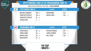 Spotswood 2nd XI v Moorabbin 2nd XI [upl. by Lari]