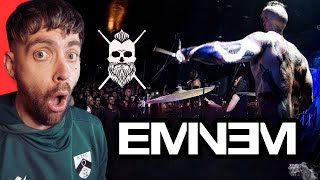 quotUK Drummer REACTS to EMINEM  GODZILLA  DRUM COVER BY EL ESTEPARIO SIBERIANO REACTIONquot [upl. by Eimmat]