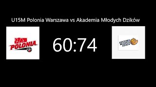 20241030 U15M Polonia Warszawa vs Akademia Młodych Dzików Q1 [upl. by Elicia]