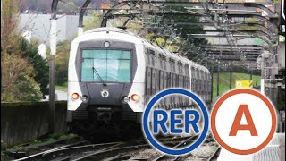 RER A trajet entre NanterrePréfecture et CergySaintChristopheRATPSNCF le 100724 [upl. by Bela54]