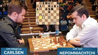 Magnus Carlsen Vs Nepo  World Chess [upl. by Esirec]